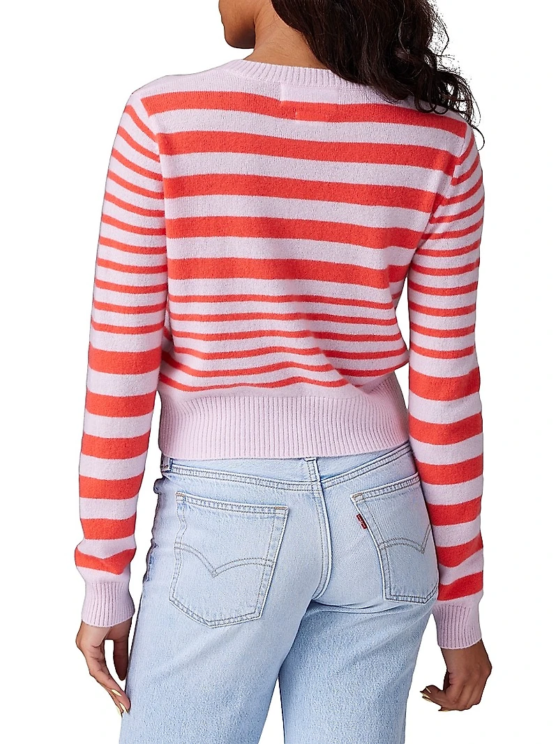 Womad Stripe Little Crew Sweater