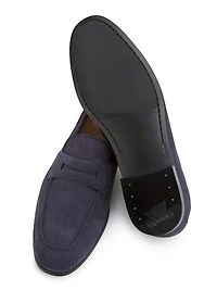 Milton Suede Penny Loafers