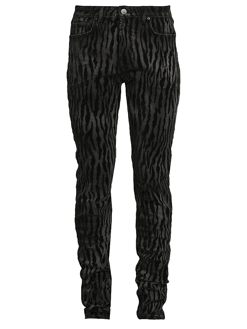 Greyson Noir Tigre Skinny Jeans