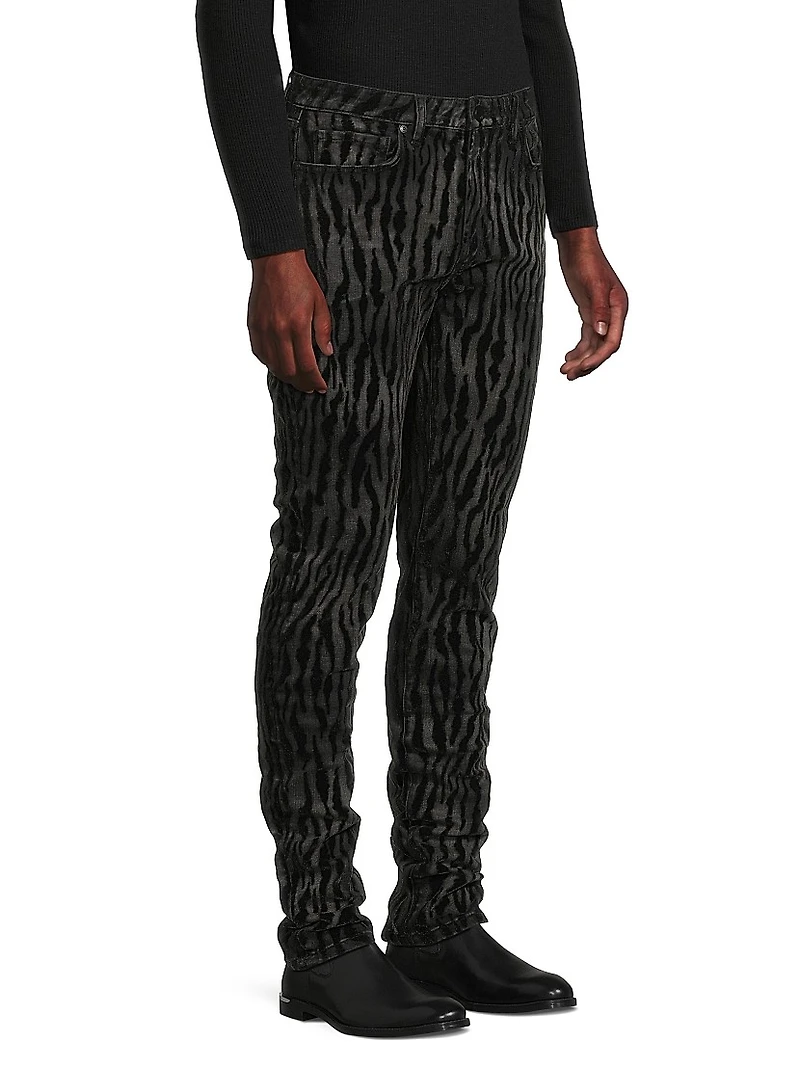Greyson Noir Tigre Skinny Jeans