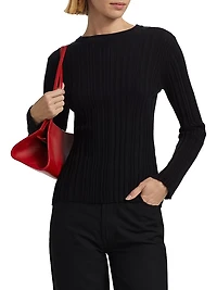 Elsa Rib-Knit Silk-Cotton Top