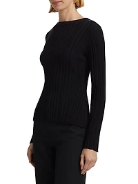 Elsa Rib-Knit Silk-Cotton Top