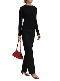 Elsa Rib-Knit Silk-Cotton Top