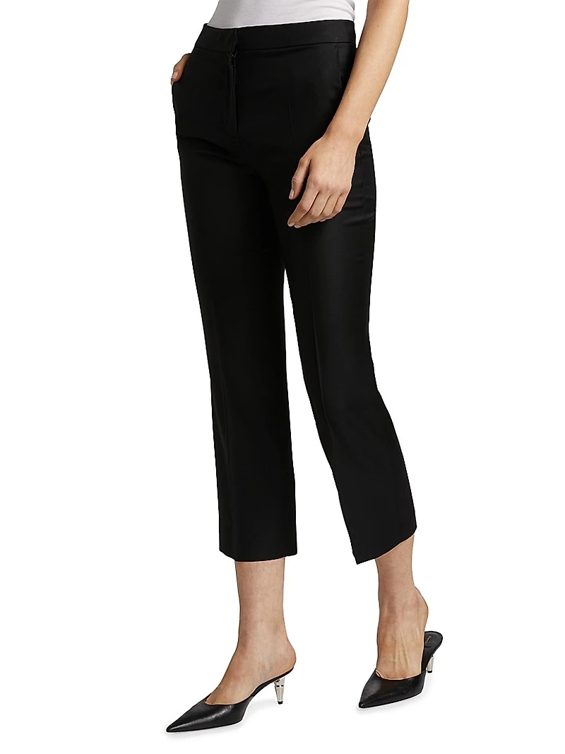Sofe Wool Cropped Trousers