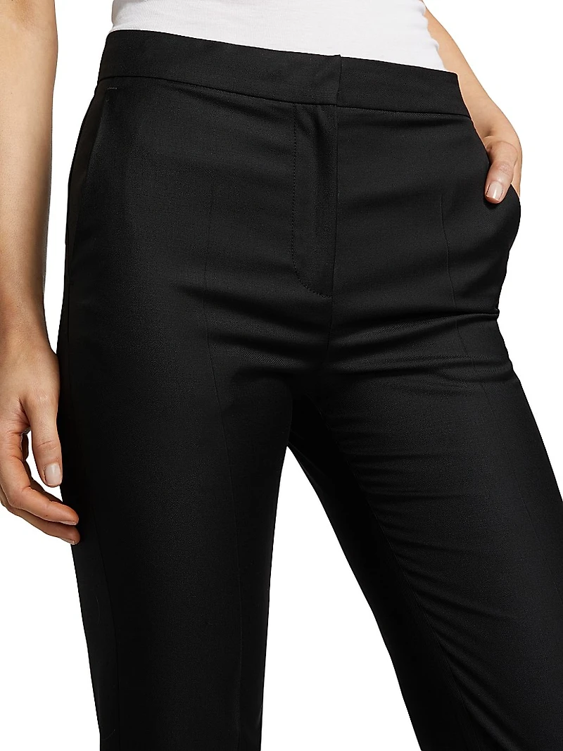 Sofe Wool Cropped Trousers