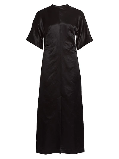 Ruby Fitted Short-Sleeve Dress