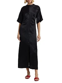 Ruby Fitted Short-Sleeve Dress