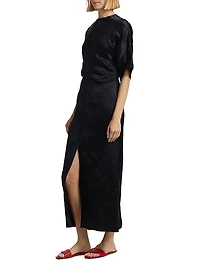 Ruby Fitted Short-Sleeve Dress