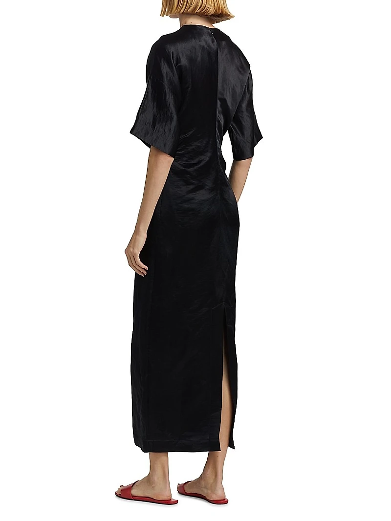 Ruby Fitted Short-Sleeve Dress