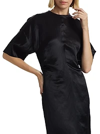 Ruby Fitted Short-Sleeve Dress
