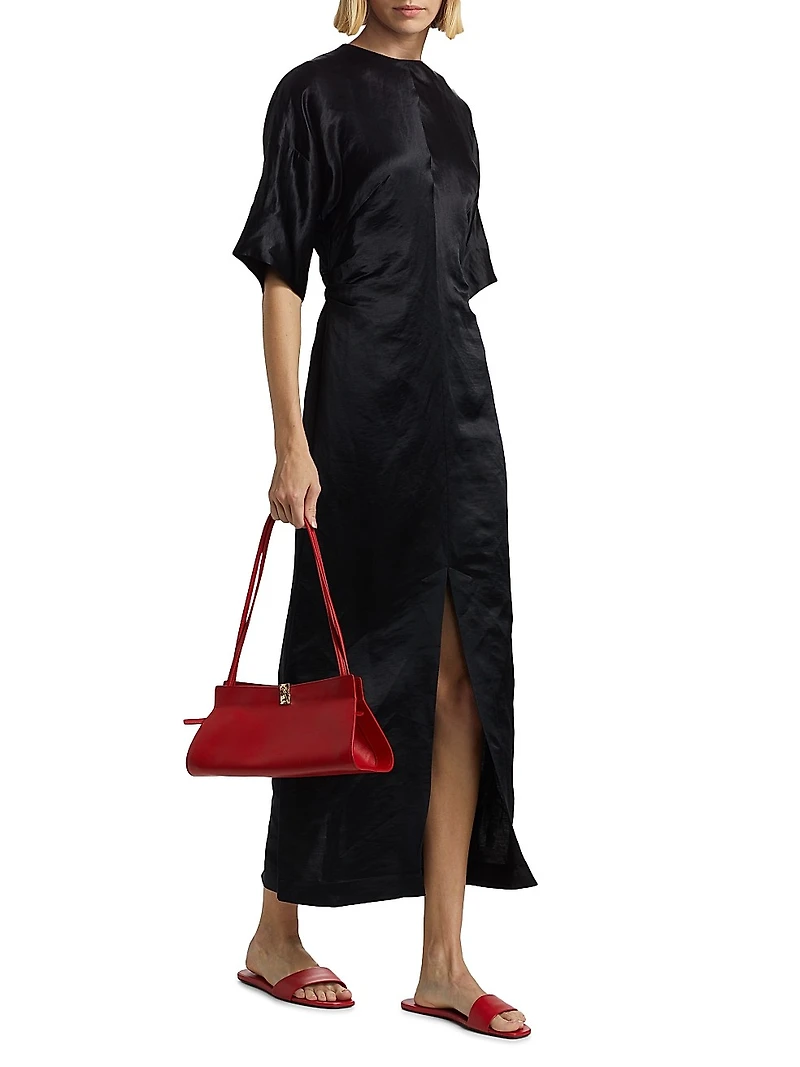 Ruby Fitted Short-Sleeve Dress