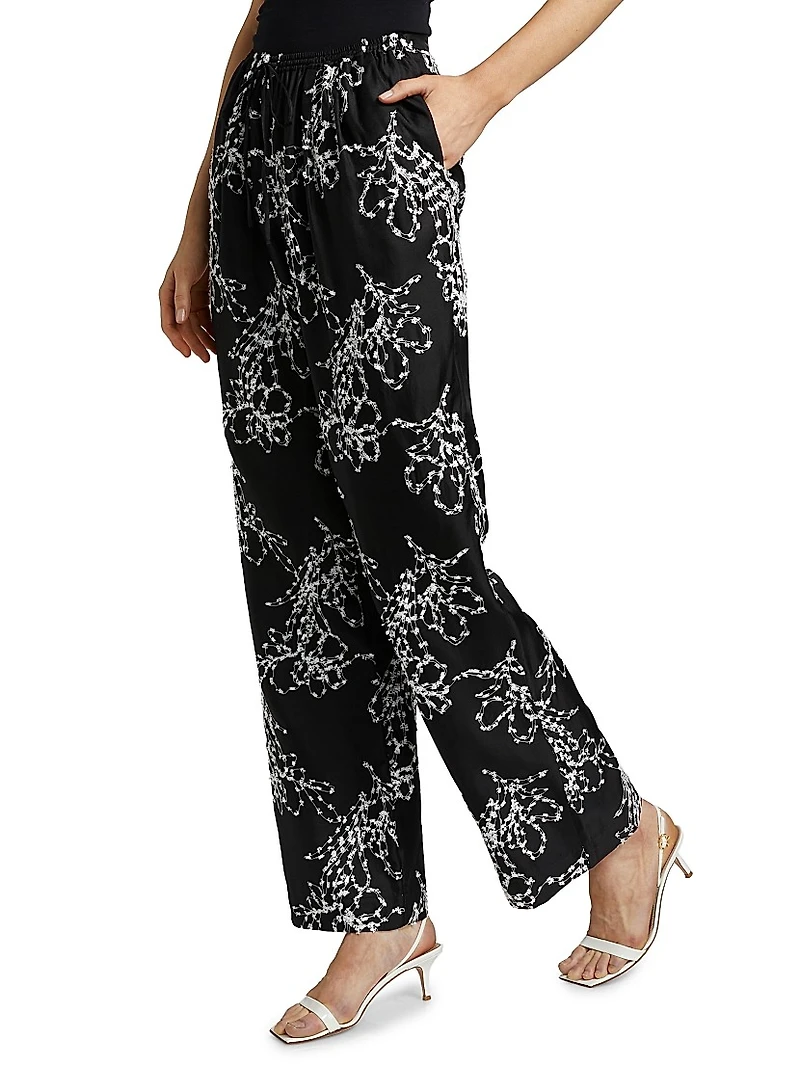 Markos Silk Pull-On Pants