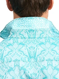 Highland Printed Button-Front Shirt