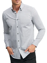 Dorsey Printed Button-Front Shirt