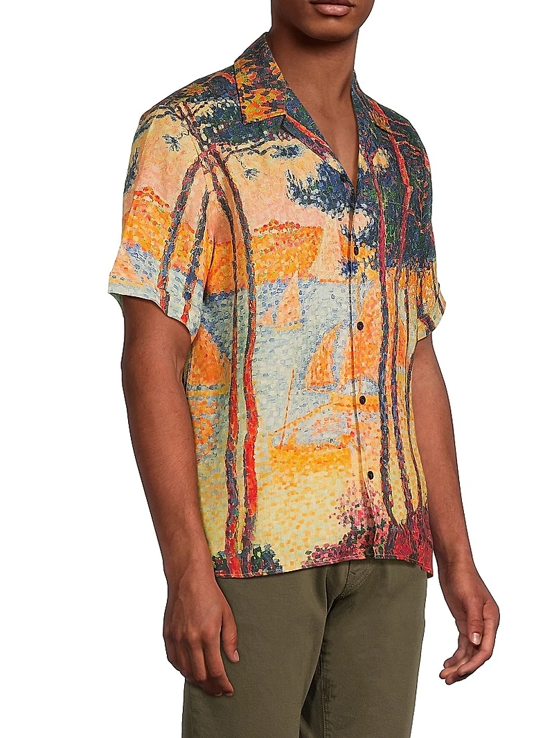 Sailboat Linen Shirt