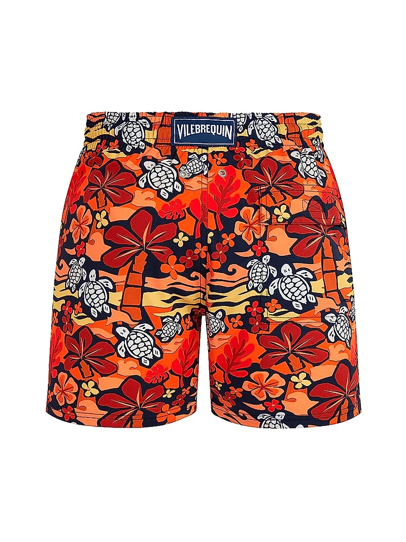 Turtles & Palm Trees Swim Shorts