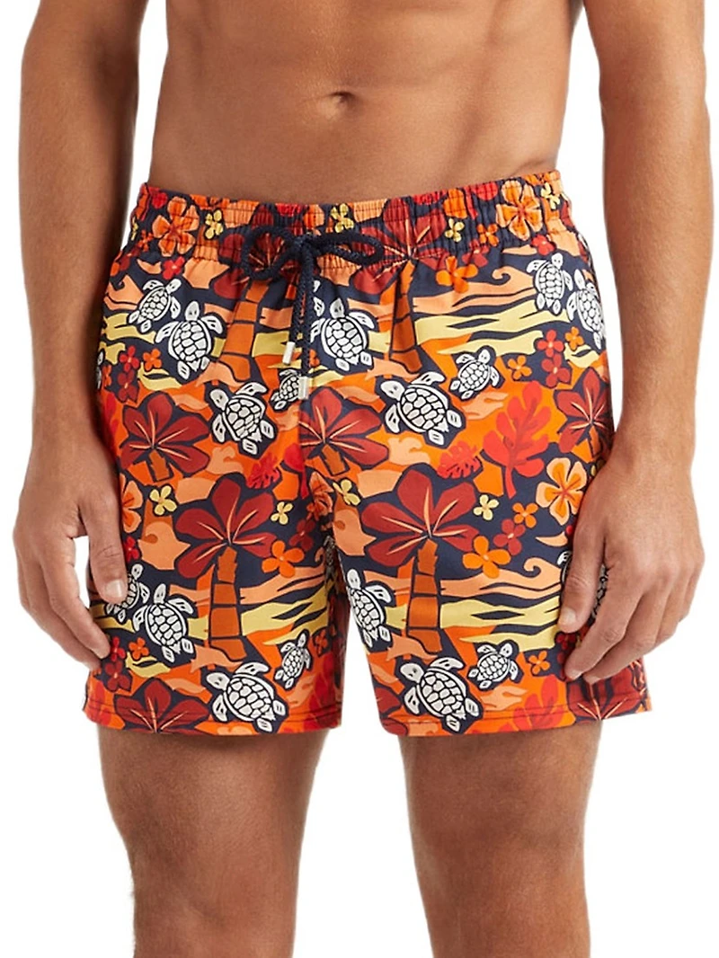Turtles & Palm Trees Swim Shorts