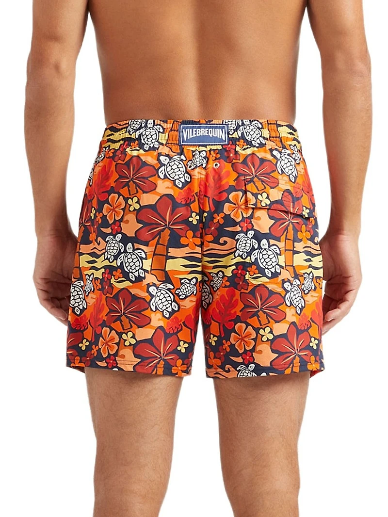 Turtles & Palm Trees Swim Shorts