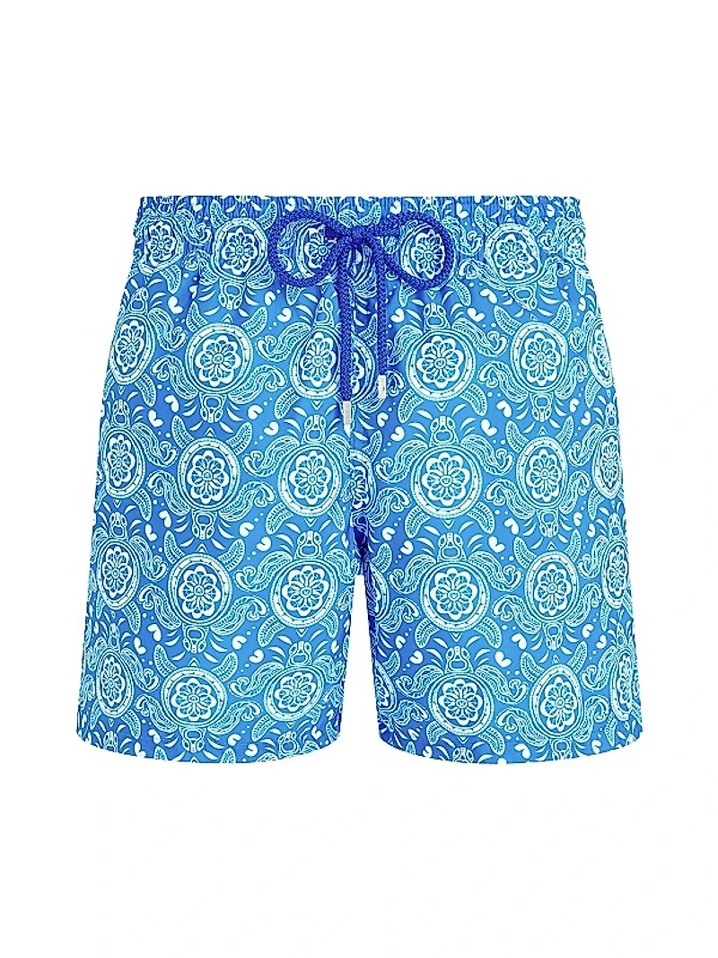 Graphic Turtle Swim Shorts
