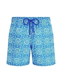 Graphic Turtle Swim Shorts