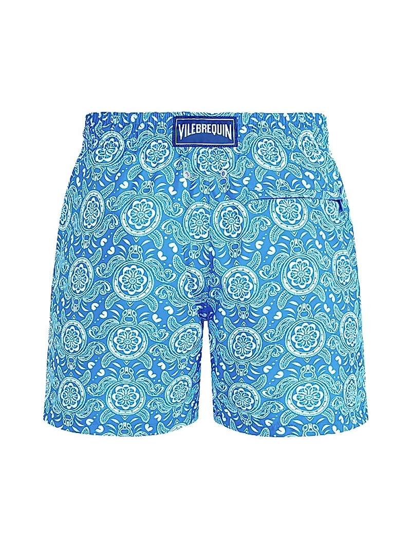 Graphic Turtle Swim Shorts