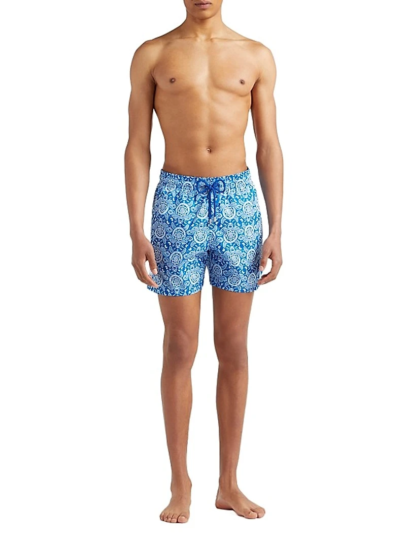 Graphic Turtle Swim Shorts