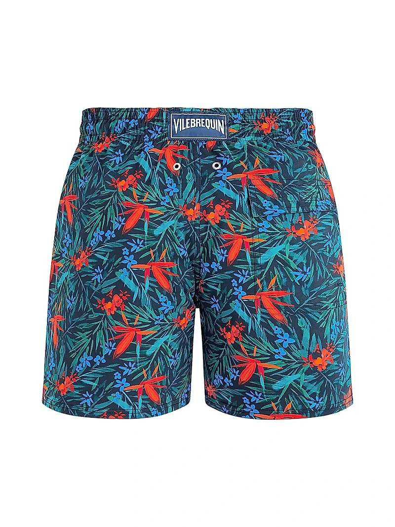 Tropical Flower Swim Trunks