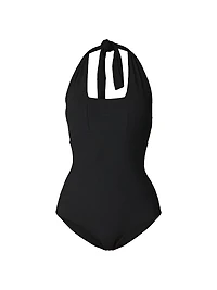 Halter Square Neck One-Piece Swimsuit