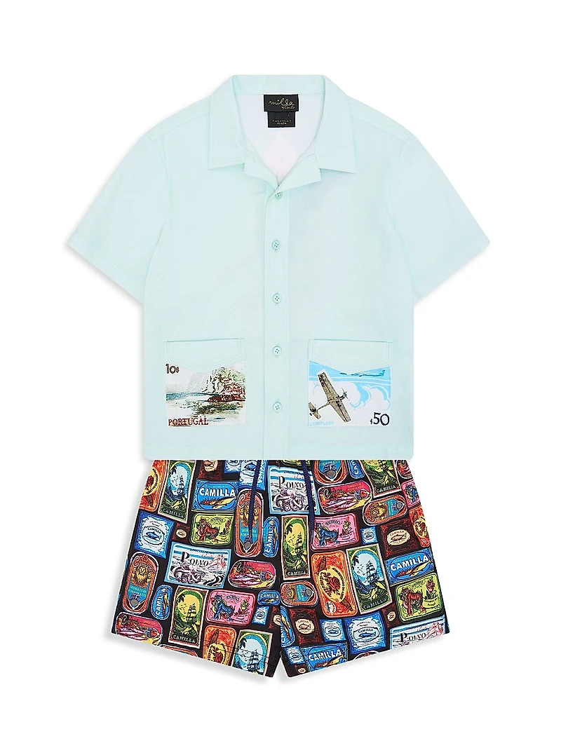 Little Boy's & Sal Do Mar Boardshorts