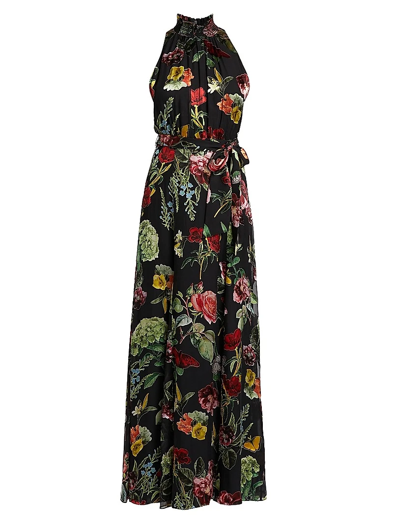 Dita Floral Halter Gown