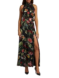 Dita Floral Halter Gown