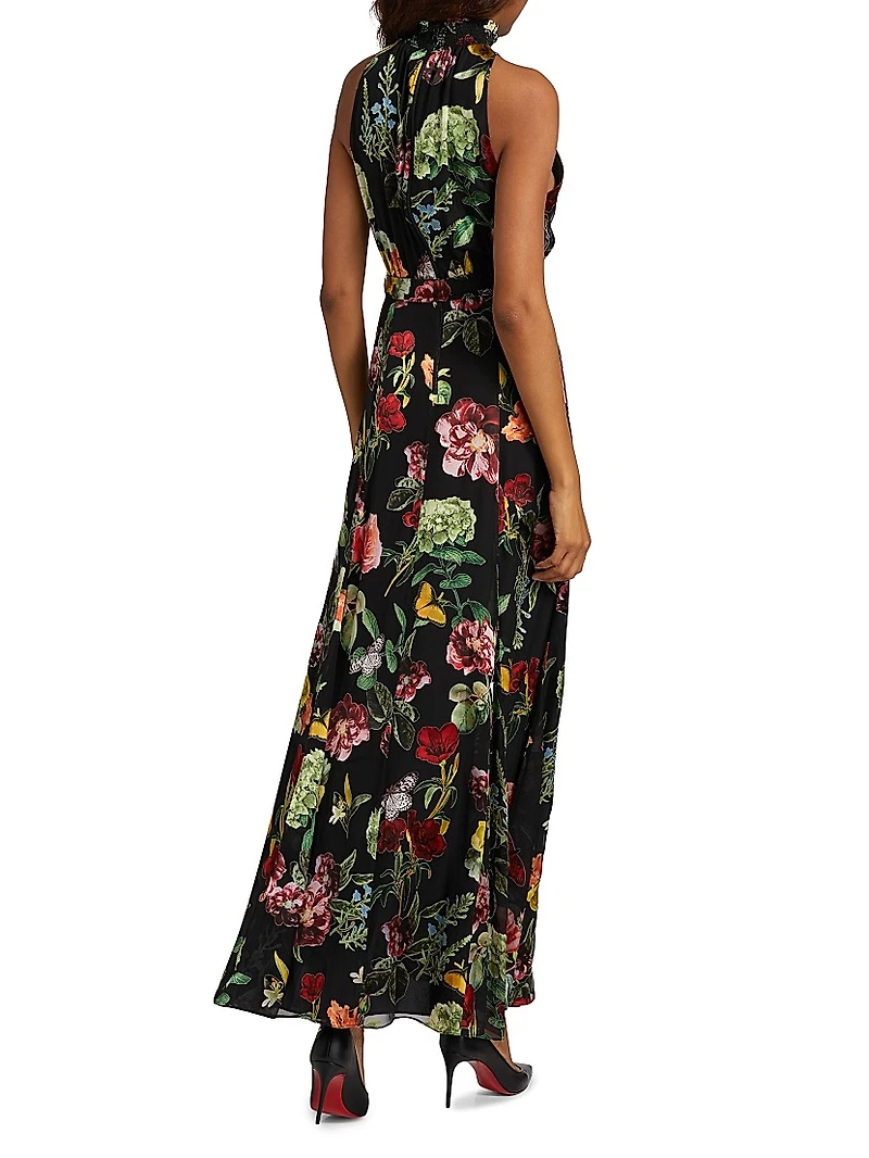Dita Floral Halter Gown