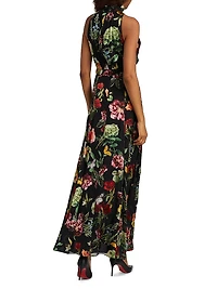 Dita Floral Halter Gown