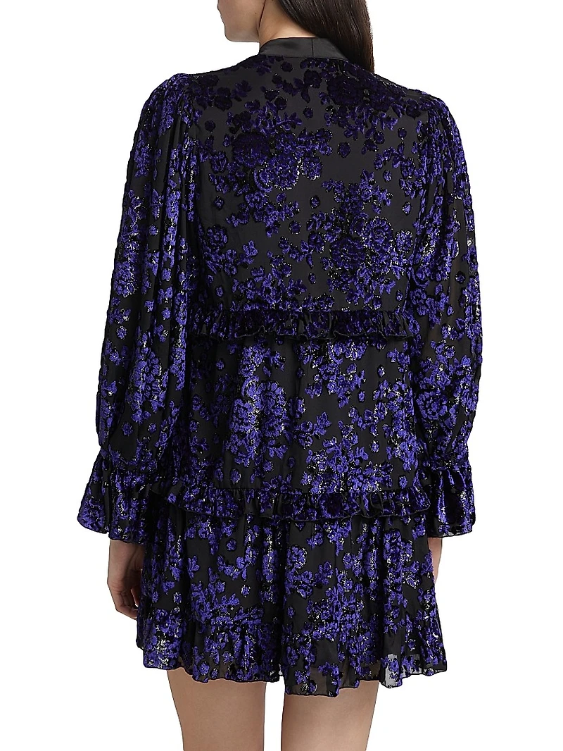 Moranne Satin Tieneck Minidress