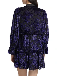 Moranne Satin Tieneck Minidress