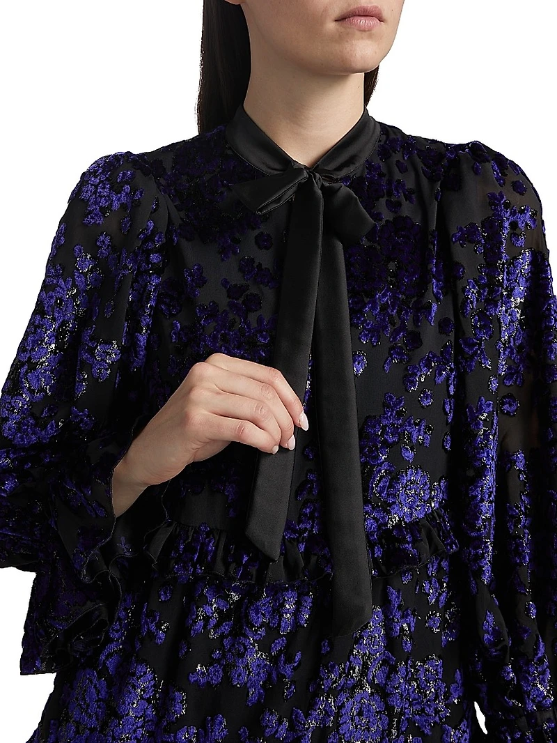 Moranne Satin Tieneck Minidress