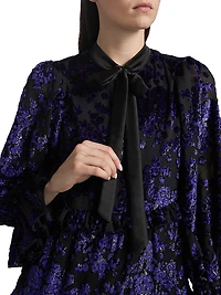 Moranne Satin Tieneck Minidress