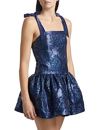 Maryann Floral Satin Minidress