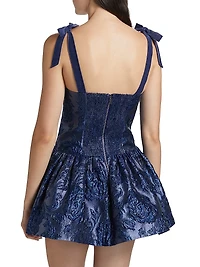 Maryann Floral Satin Minidress