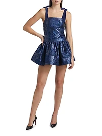 Maryann Floral Satin Minidress
