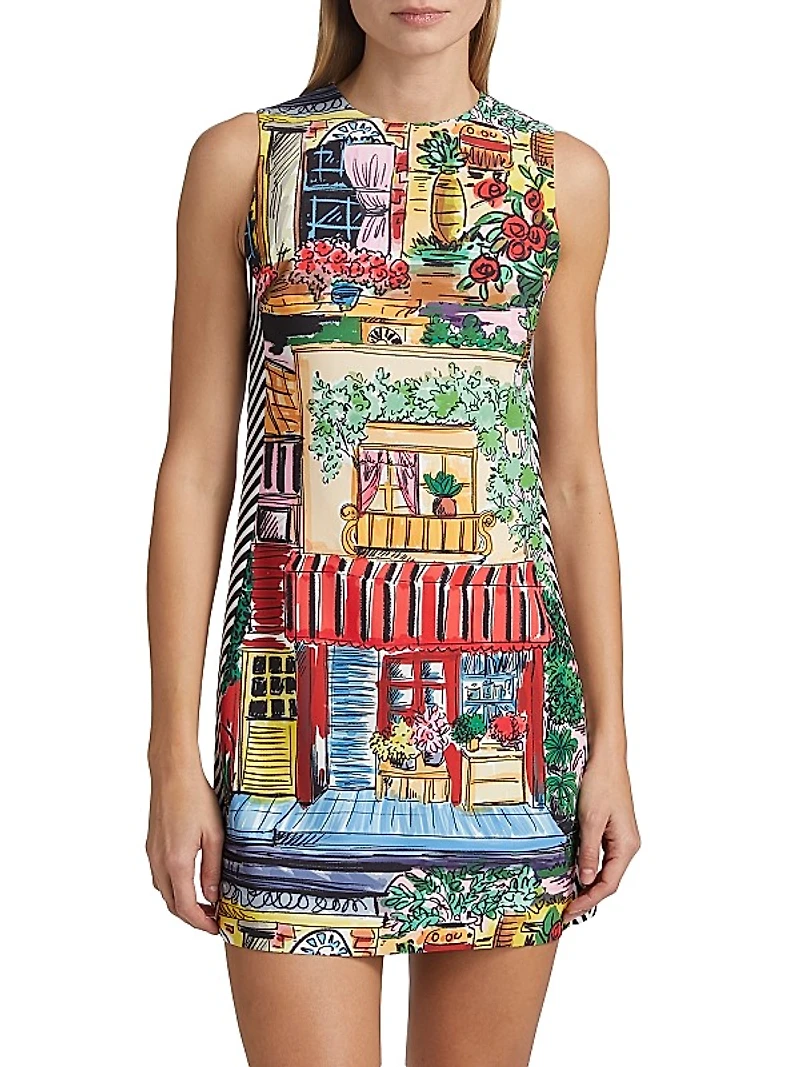 Coley Printed Sleeveless Minidress