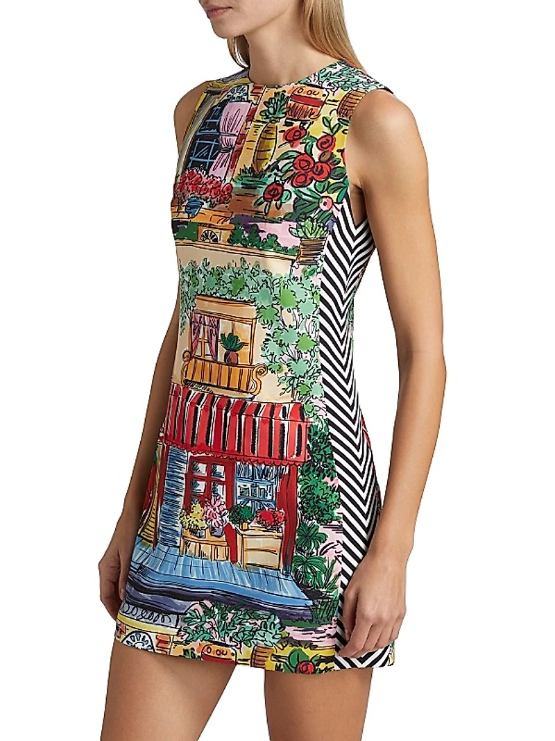 Coley Printed Sleeveless Minidress