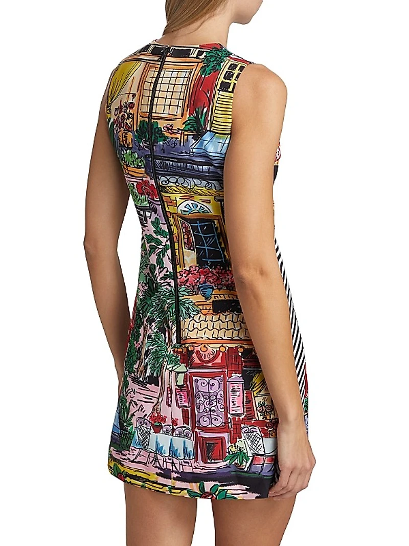 Coley Printed Sleeveless Minidress