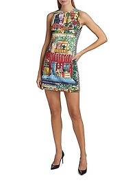 Coley Printed Sleeveless Minidress