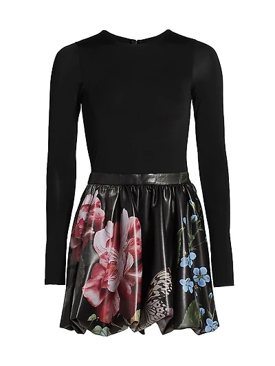Chara Floral Bubble Minidress