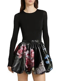 Chara Floral Bubble Minidress