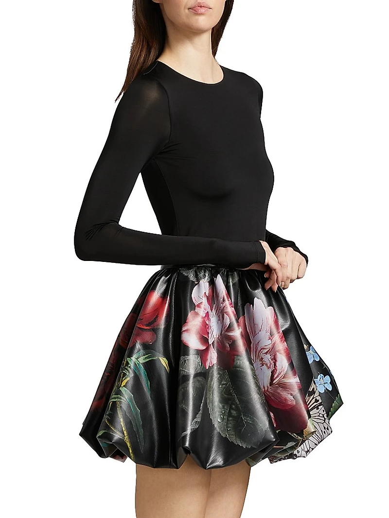 Chara Floral Bubble Minidress