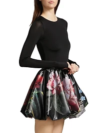 Chara Floral Bubble Minidress