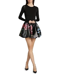 Chara Floral Bubble Minidress