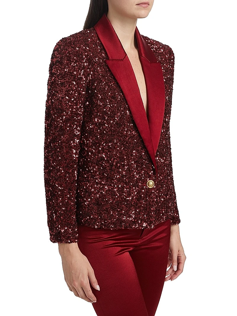 Devyn Sequin Short Blazer